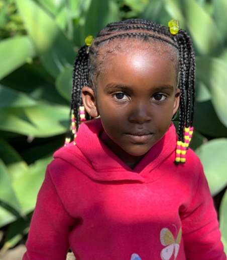 Knotless Braid With Twists Cornrow Hairstyle For Black Kids