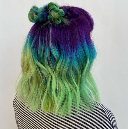 Light Blue Curls Crazy Hair Color Ideas For Women