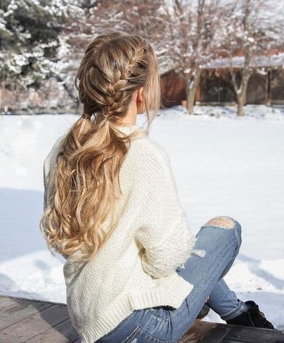 Lovely Two Braids Hairstyle