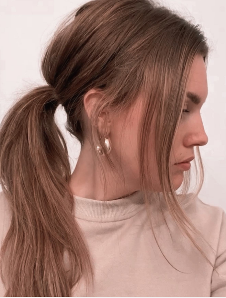 Low Easy Ponytail Hairstyle