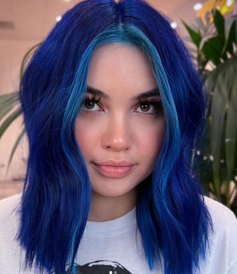 Medium Length With Blue And Purple Hair Ideas