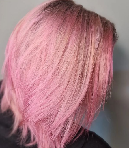 Melted Pastel Pink Hair