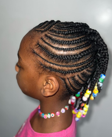 Mohawk With Single Twists Cornrow Hairstyle