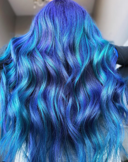 Ombre Hair With Blue And Purple Hair Ideas