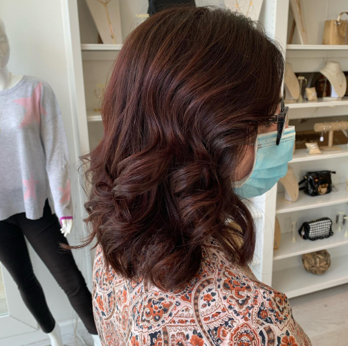 Pretty Brown Hair With Red Highlights