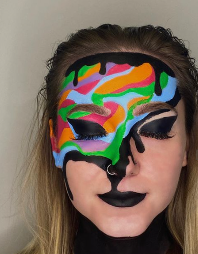 Psychedelic Drip Rainbow Makeup Looks