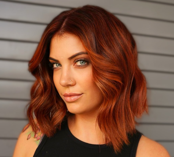 Red Colour Low Maintenance Haircuts