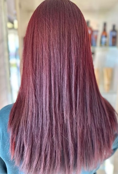 Reddish Burgundy Hair Color