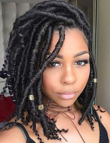 Rope style Black Hairstyle For Medium Length Hair