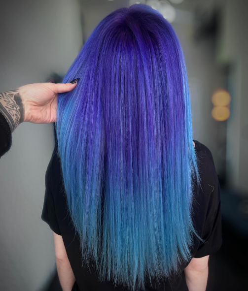 Routed hair With Blue And Purple Hair Ideas