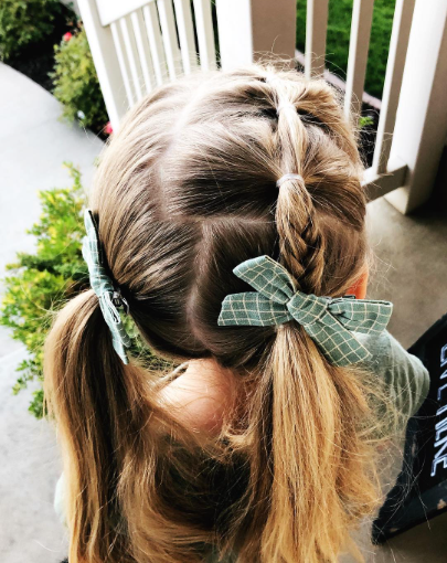School Time Little Girl Hairstyle