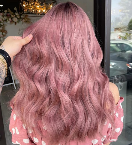Showing Pastel Pink Hair