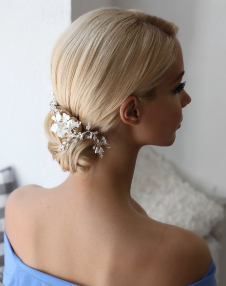 Sided Blonde With Prom Hairstyles