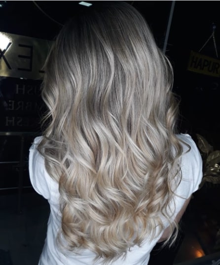 Silver Balayage Hair Color