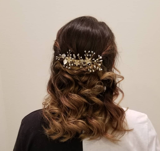 Simple Updo Homecoming Hairstyle