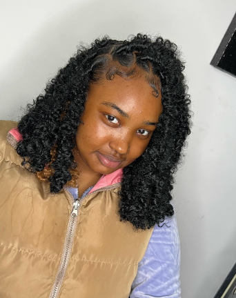 Skunk Stripe Soft And Distressed Faux Locs