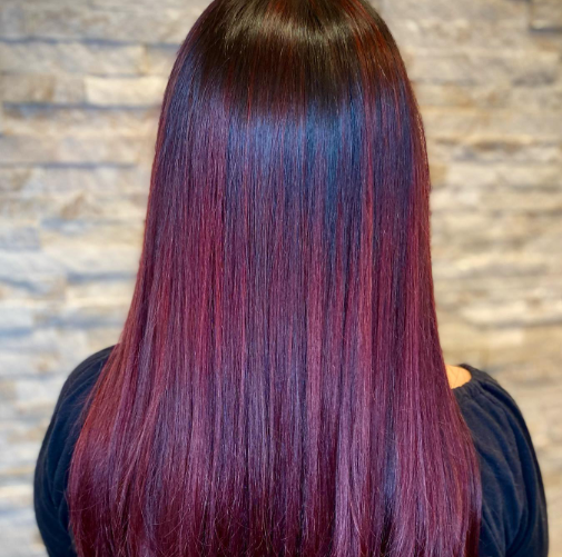 Straightening Brown Hair With Red Highlights