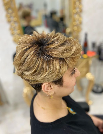 Strand Pixie Cut Hairstyle For Thick Hair