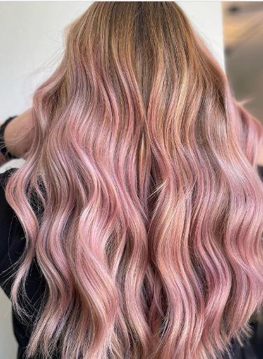 Summer Pastel Pink Hair