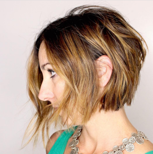 Textured Messy Short Hairstyle For Women
