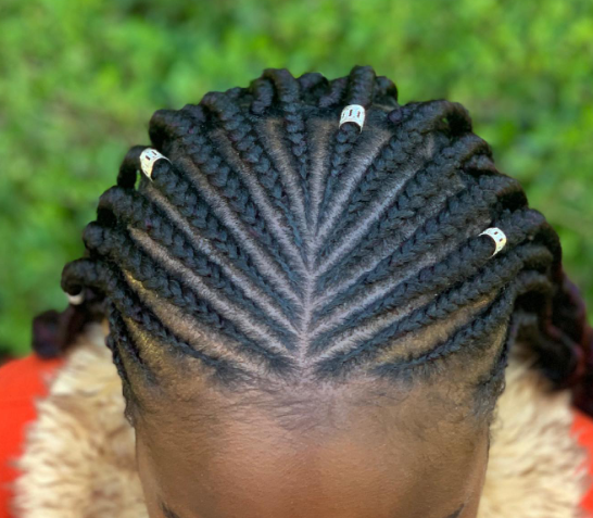 Tribal Cornrow Hairstyle For Black Kids