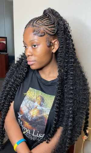 Tribal Front Crochet Back Senegalese Twist Natural Hair Means