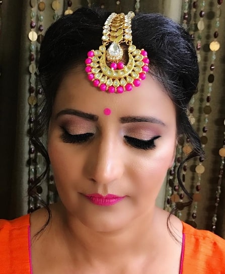 Twin Puff Hairstyle for Indian Wedding Function