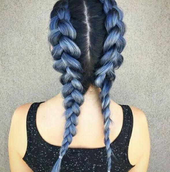 Two Braided And Colored Cute hairstyles