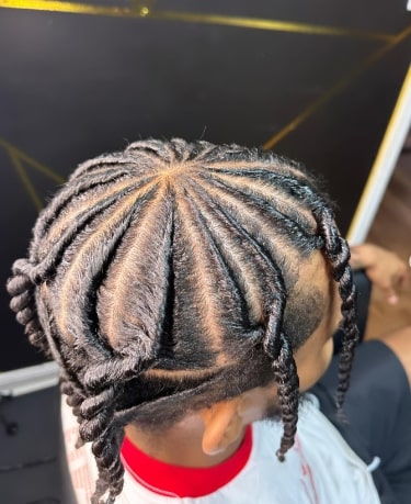 Two Stands Flat Twists Hairstyles
