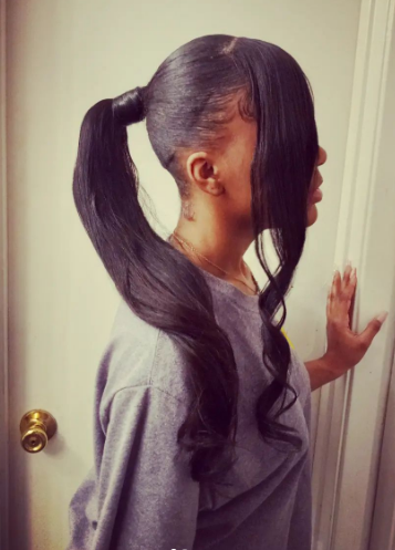 Weave Easy Ponytail Hairstyle