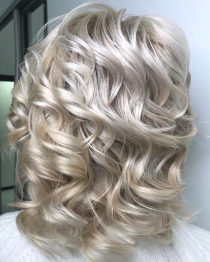 White Blunt Silver Balayage Hair Color