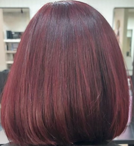 Wine Burgundy Hair Color