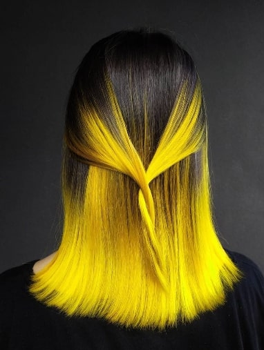 Yellow Crazy Hair Color Ideas For Women