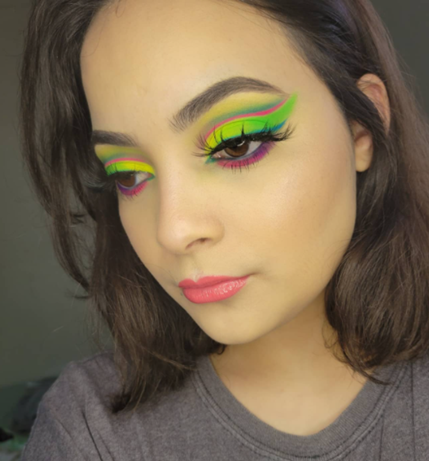 neon makeup looks