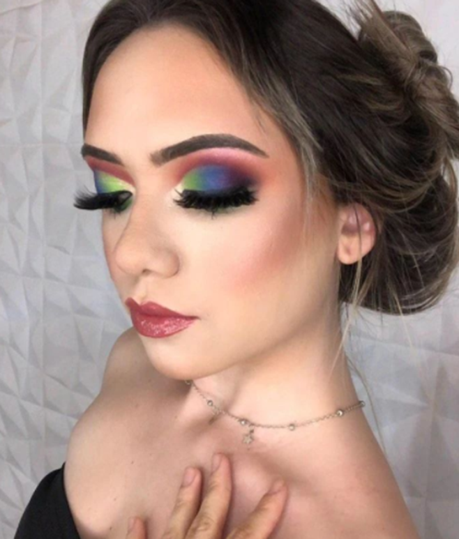 Glazing Colorful Makeup Looks