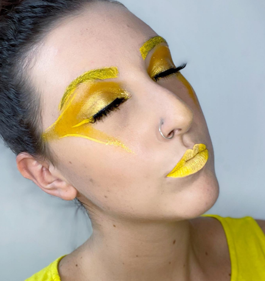 yellow makeup looks