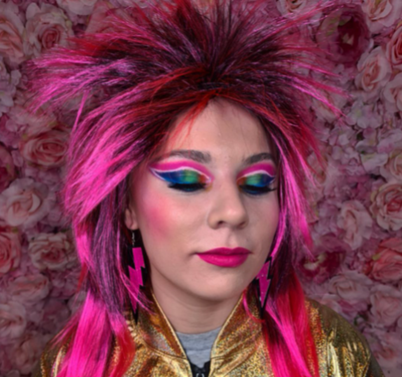 Pink Punk 80’s Makeup Looks