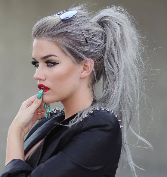Amazing Black And Grey Hair Color Ideas