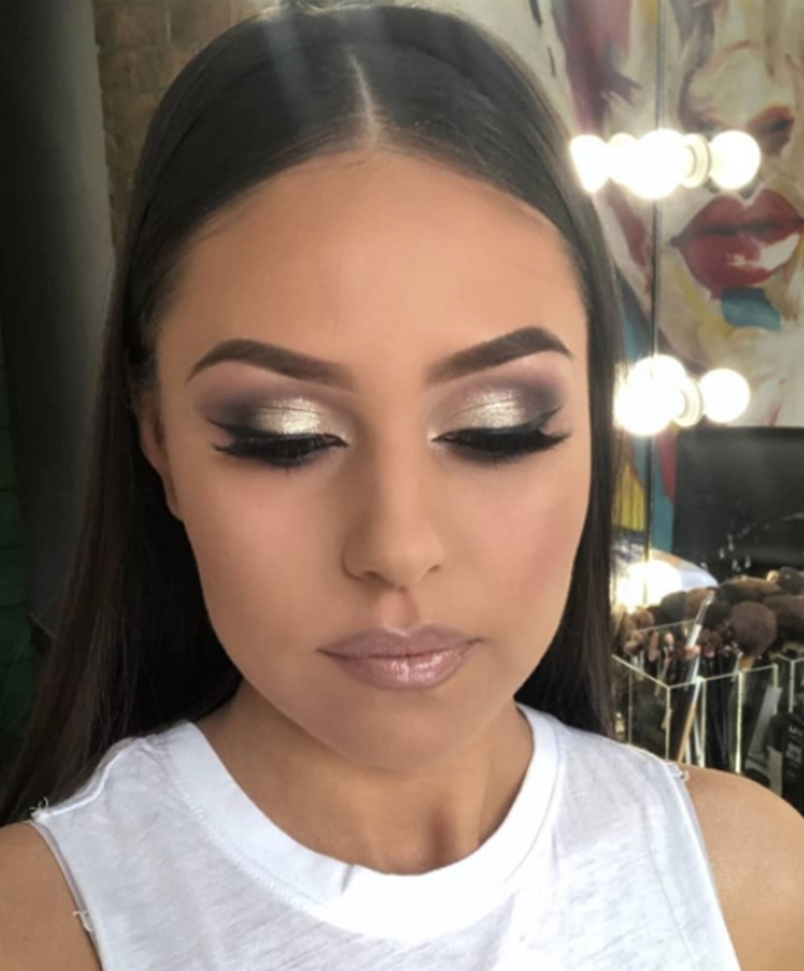 Amazing Gold Shades Prom Makeup Looks