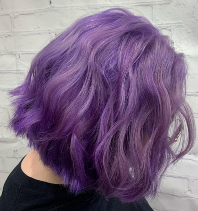Amazing Short Purple Ombre Hair Idea