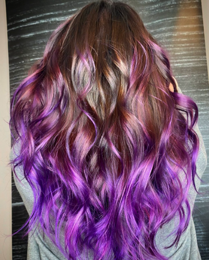 Amethyst Purple Ombre Hair Idea
