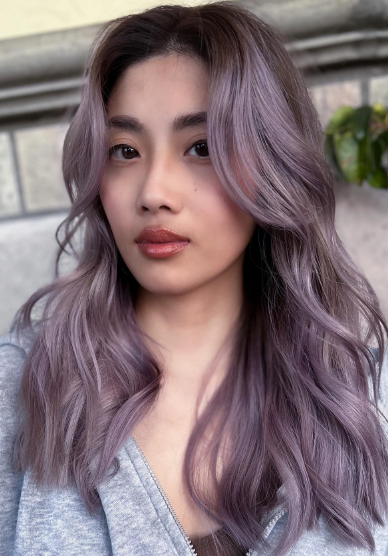 Ash Purple Ombre Hair Colors