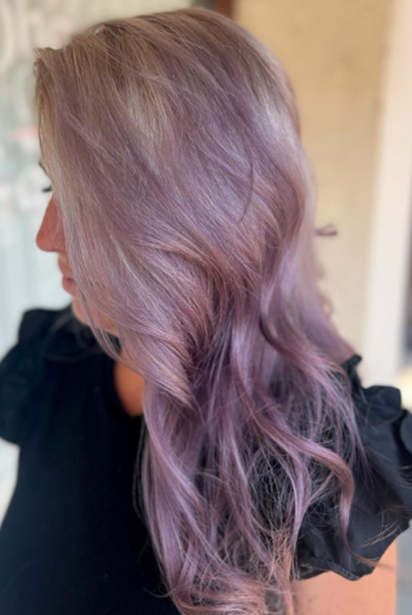 Ash Purple Ombre Hair Idea