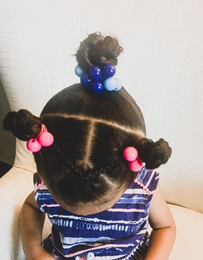 Bantu Knots Black Toddler Hairstyle
