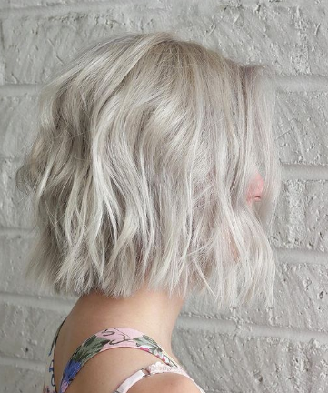 Barely Messy Bob Hairstyle