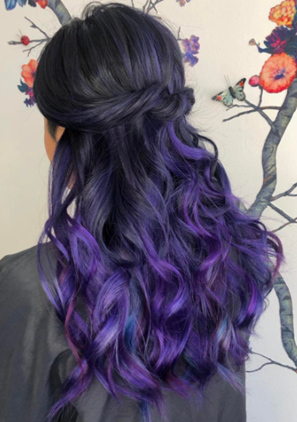 Blackberry Purple Ombre Hair Idea