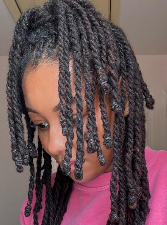 Blonde Two Strand Twists Hairstyle