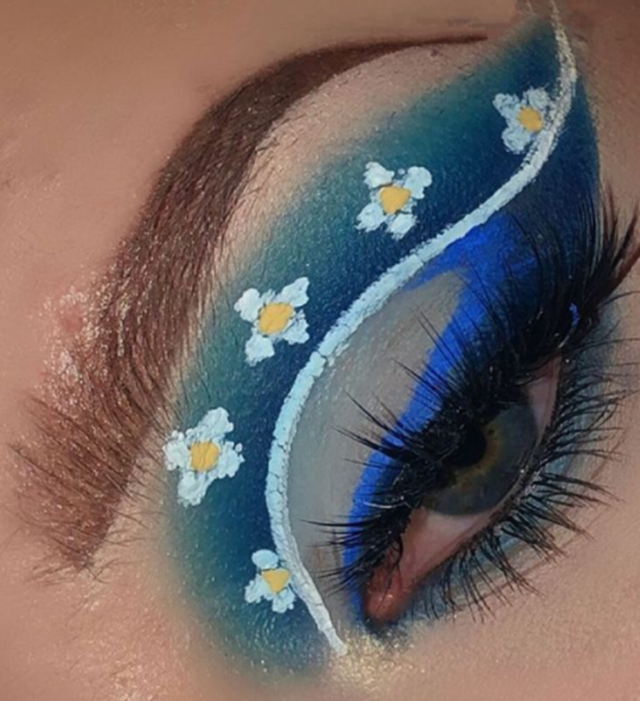 Blue Flowers Blue Eyeshadow Looks