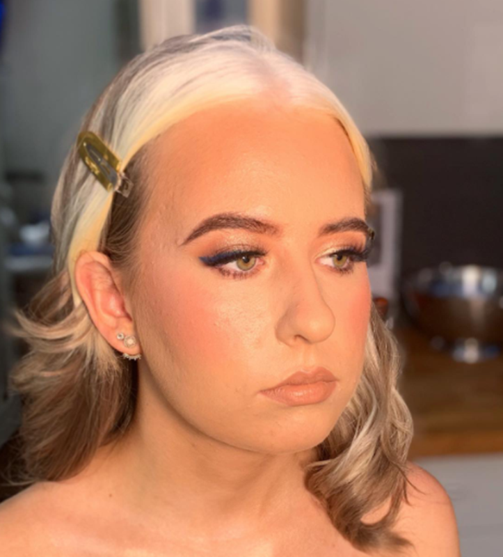 Blue Wings Prom Makeup