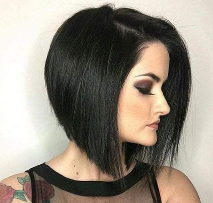 Blunt Bangs Short Hairstyles For Thick Hair